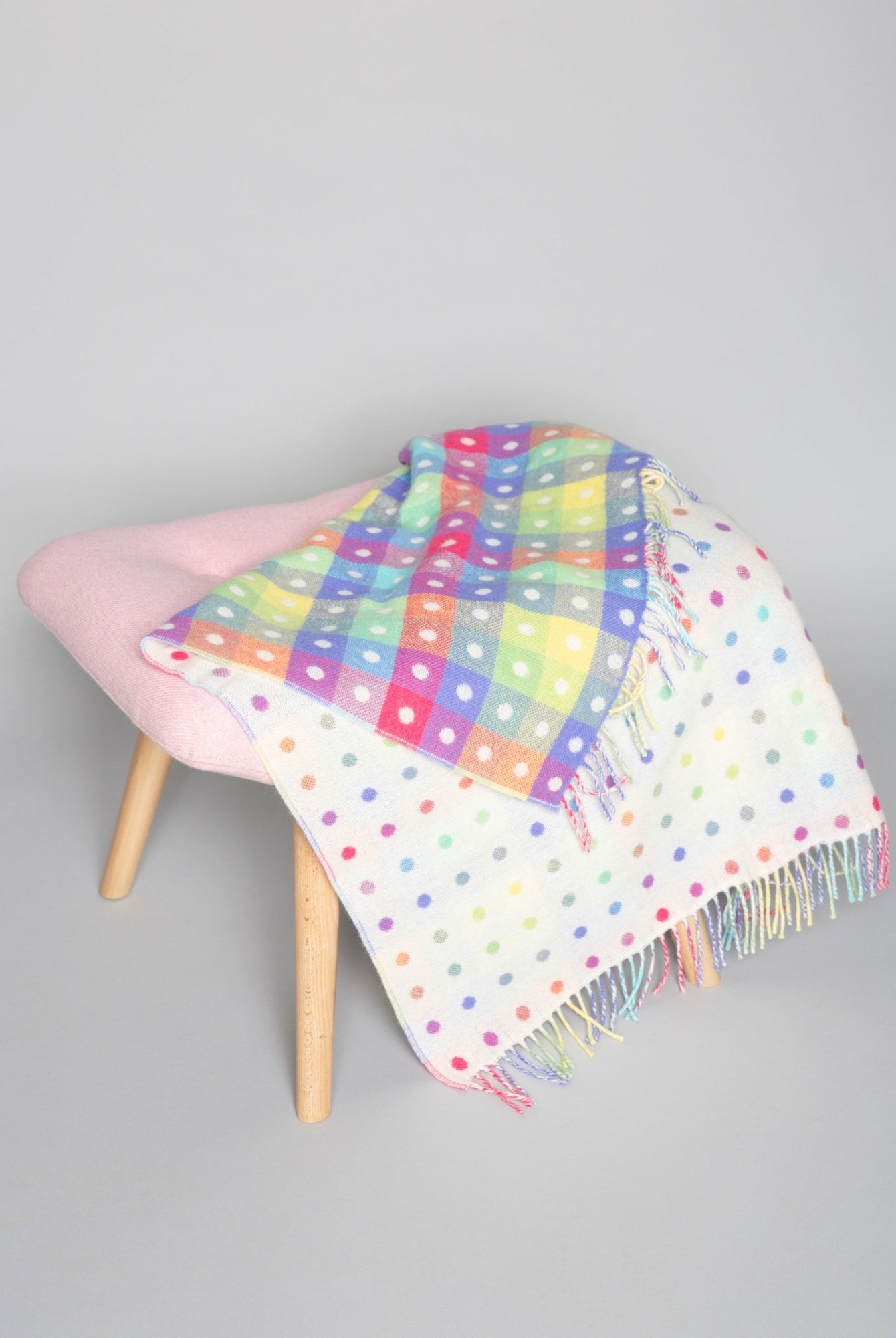 Foxford unisex baby blanket on stool - Mamas Hospital Bag Baby Gift Box