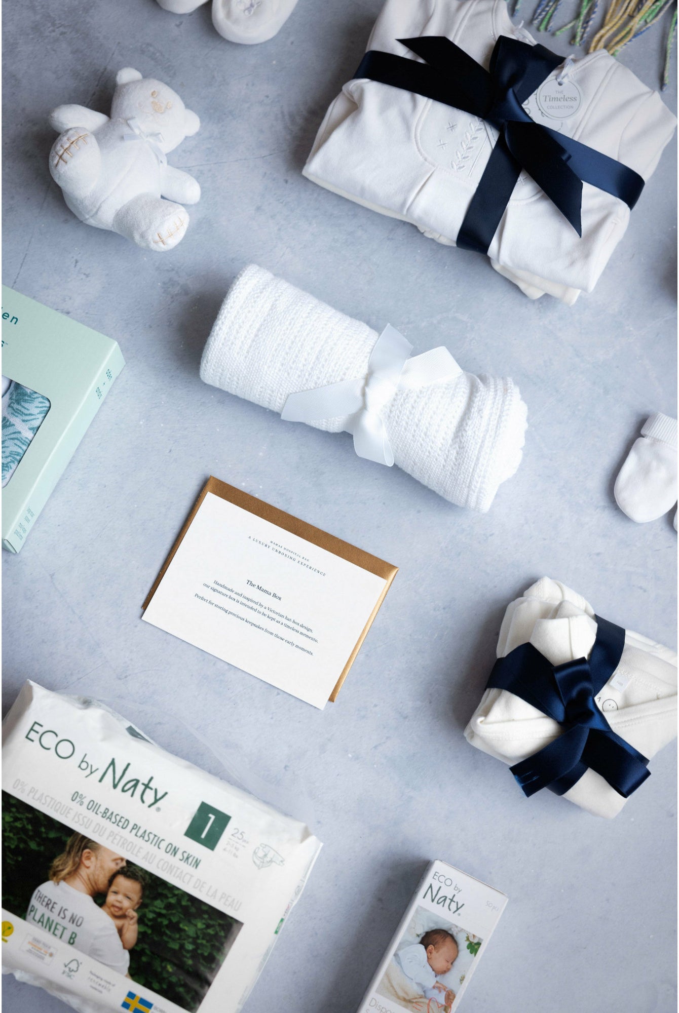 Hospital bag items white