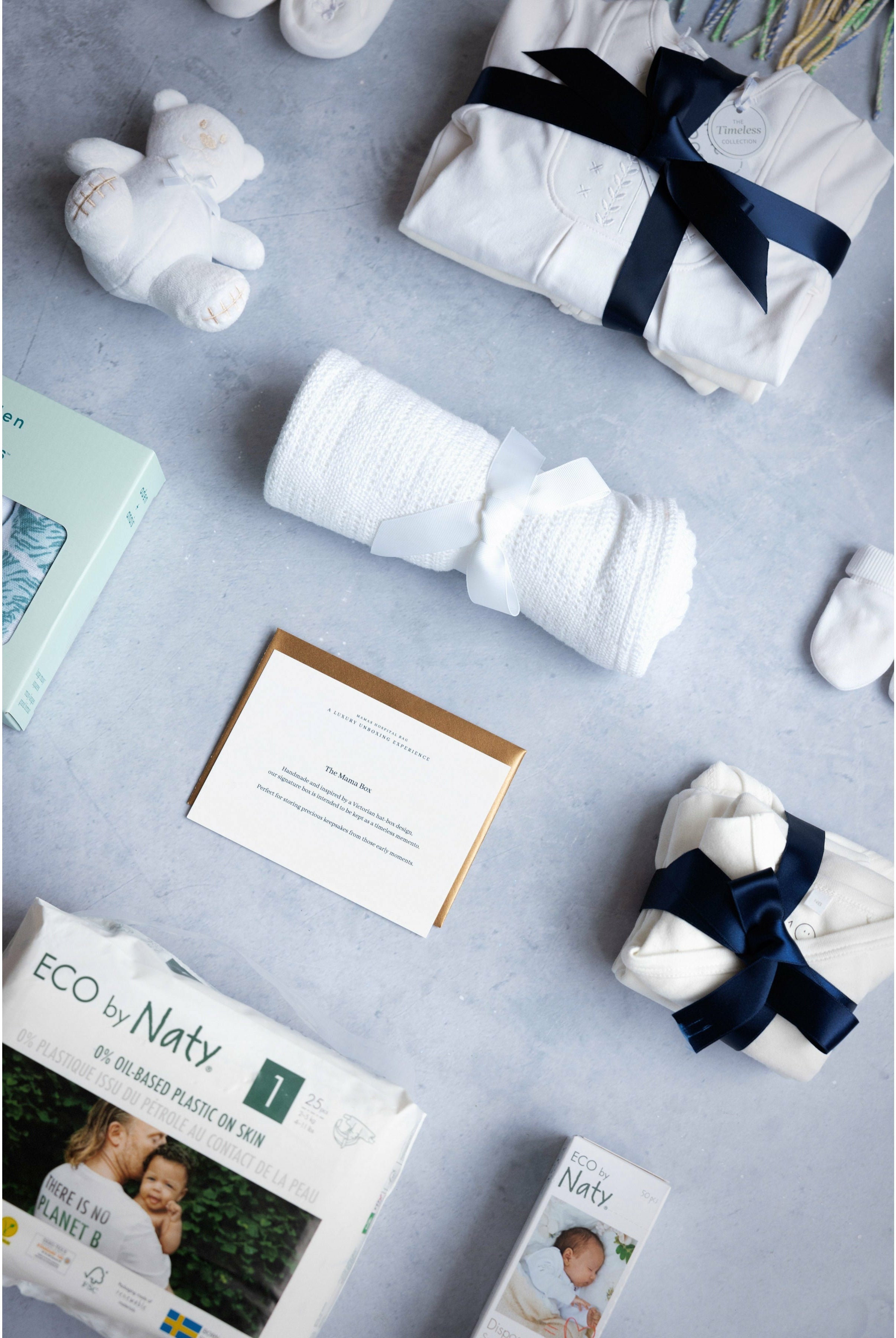 Hospital bag items white