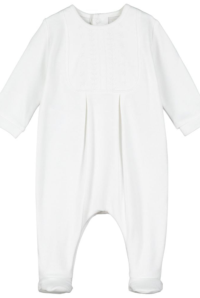 White babygro by emile et rose