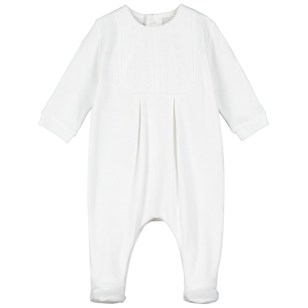 White babygro by emile et rose