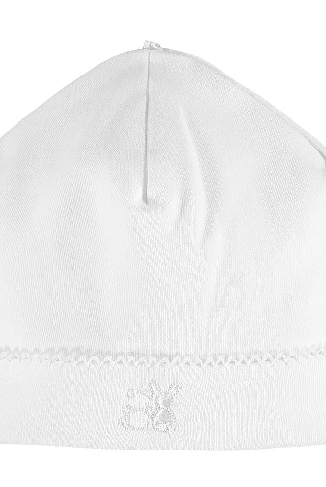 White baby hat by emile et rose