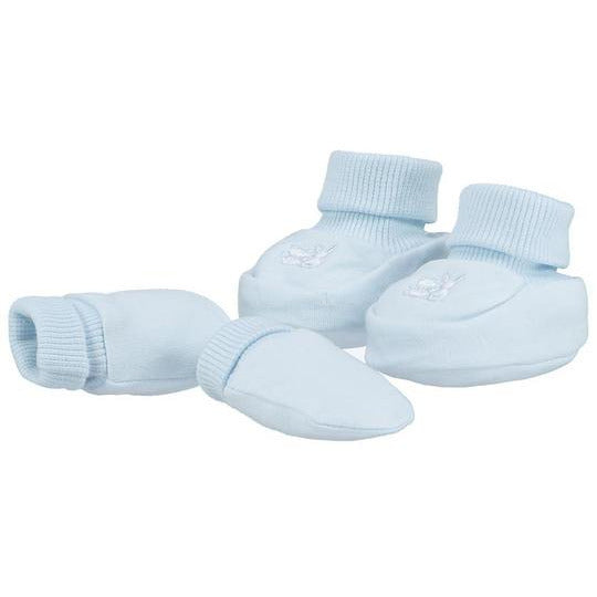 Blue baby booties and mitts - Mamas Hospital Bag Baby Gift Box Ireland 