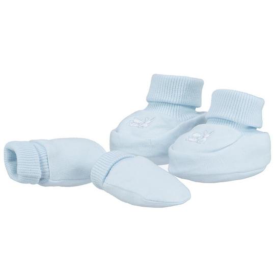 Blue baby booties and mitts - Mamas Hospital Bag Baby Gift Box Ireland 