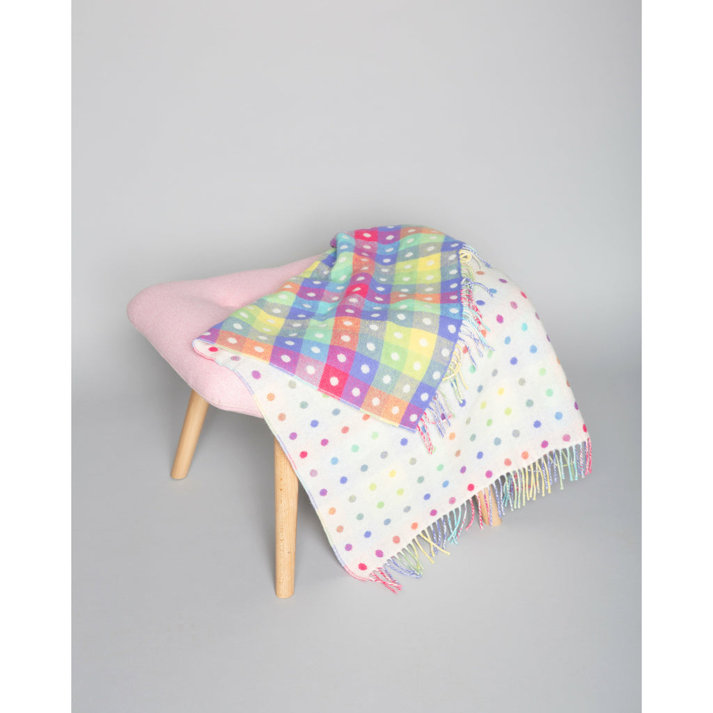 Foxford unisex baby blanket on stool - Mamas Hospital Bag Baby Gift Box