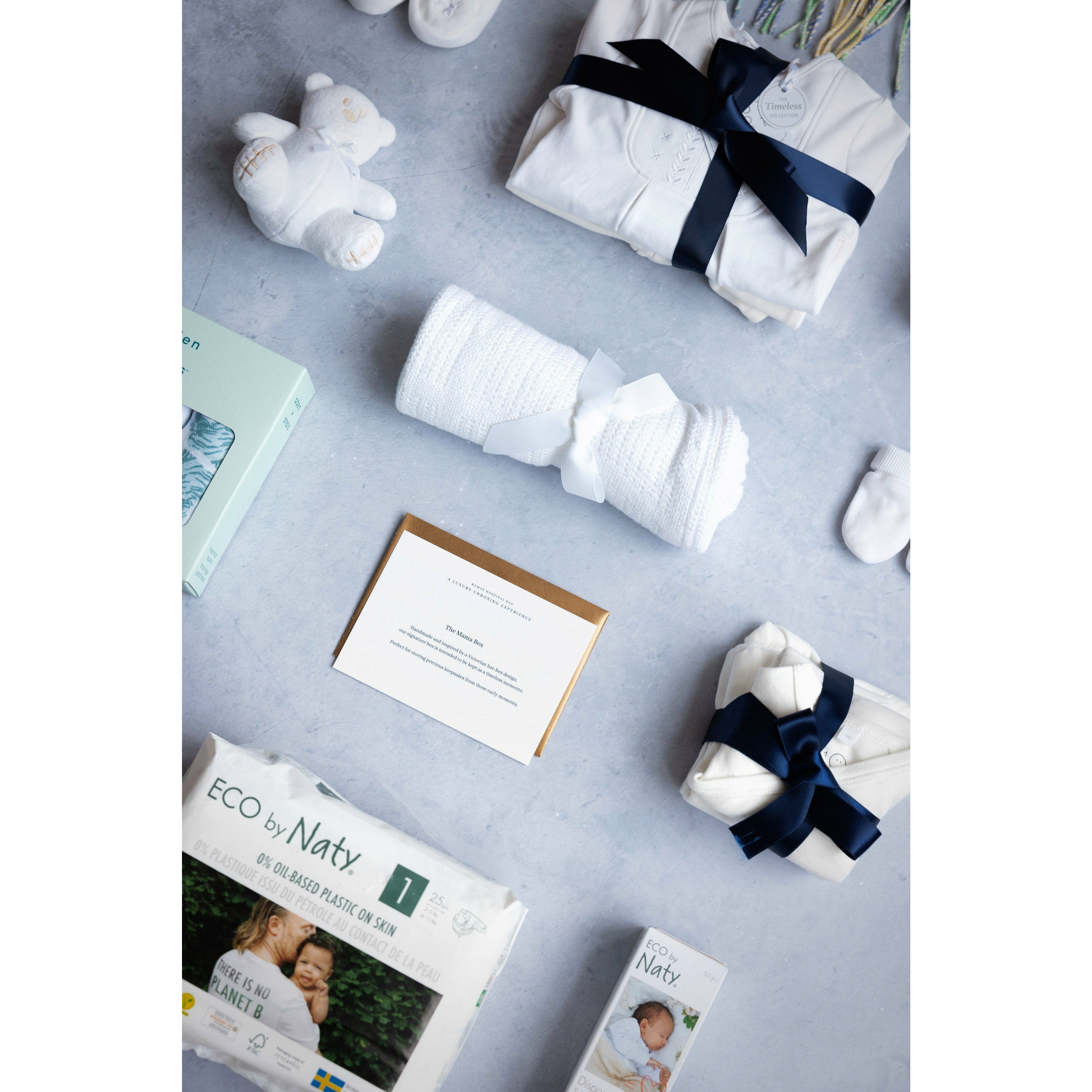 Hospital bag items white