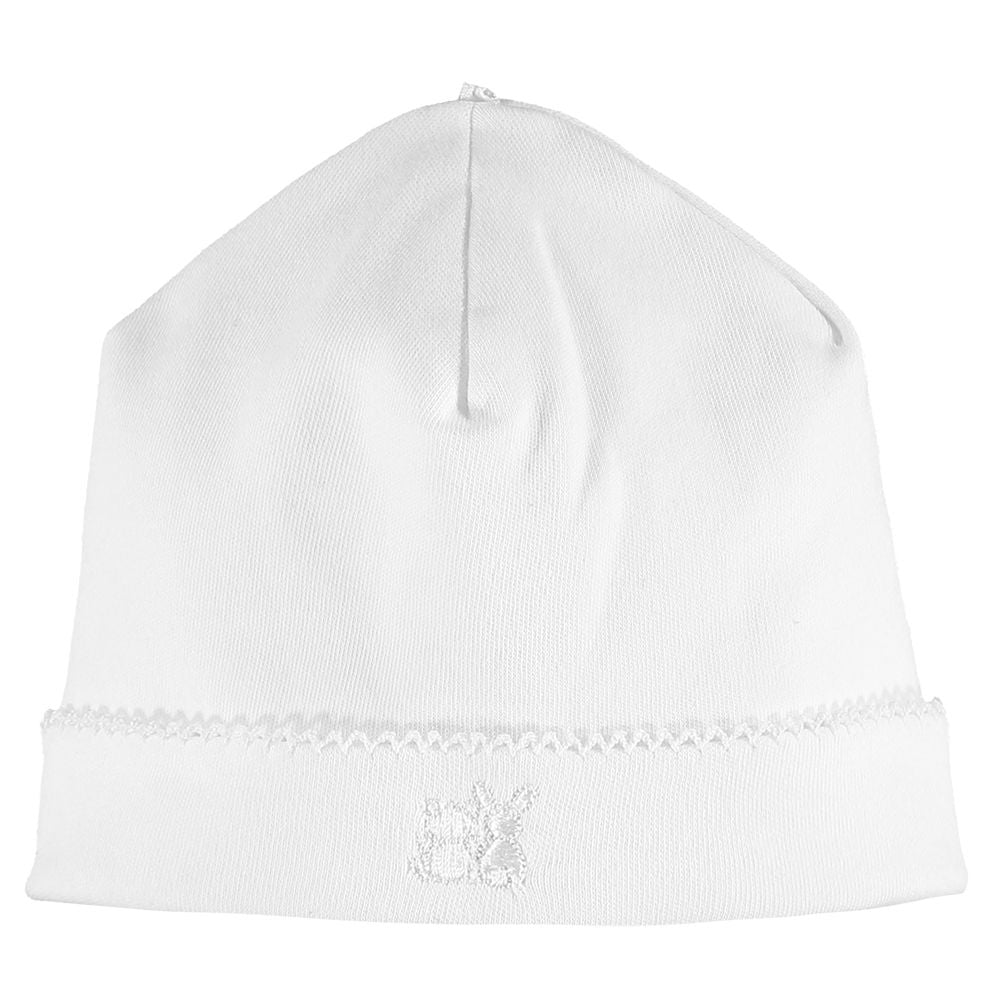 White baby hat by emile et rose