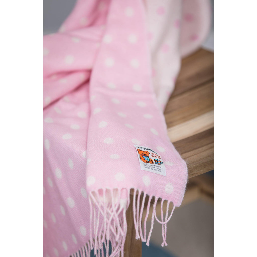 Pink foxford blanket -Mamas Hospital Bag Ireland