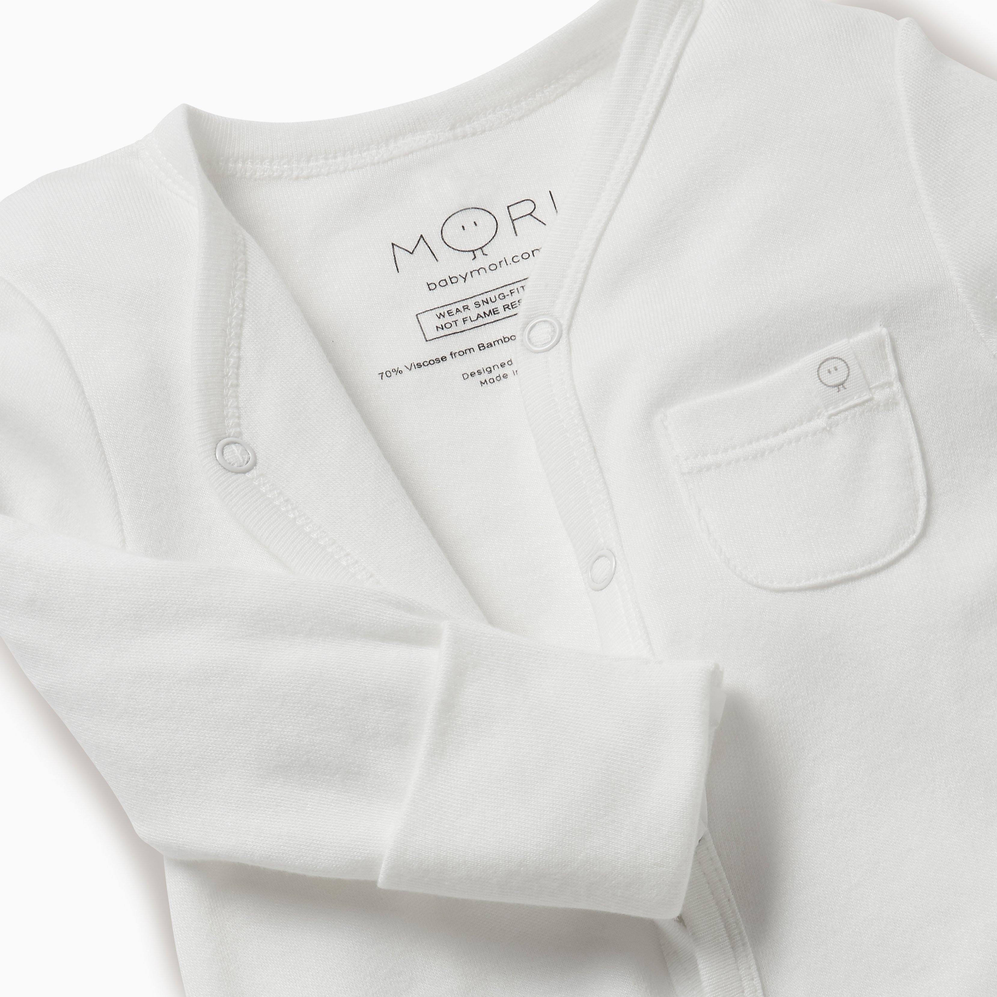 White Babygro - Baby Mori Mamas Hospital Bag Ireland